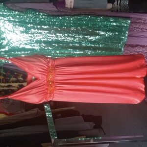 Orange Cocktail Dress